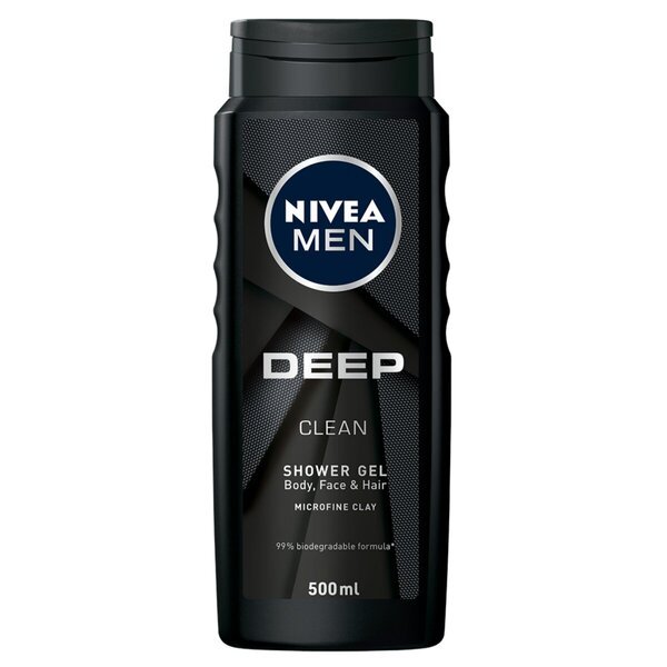 NIVEA Men Deep Clean gel za prhanje<br>500 ml - Normalna koža