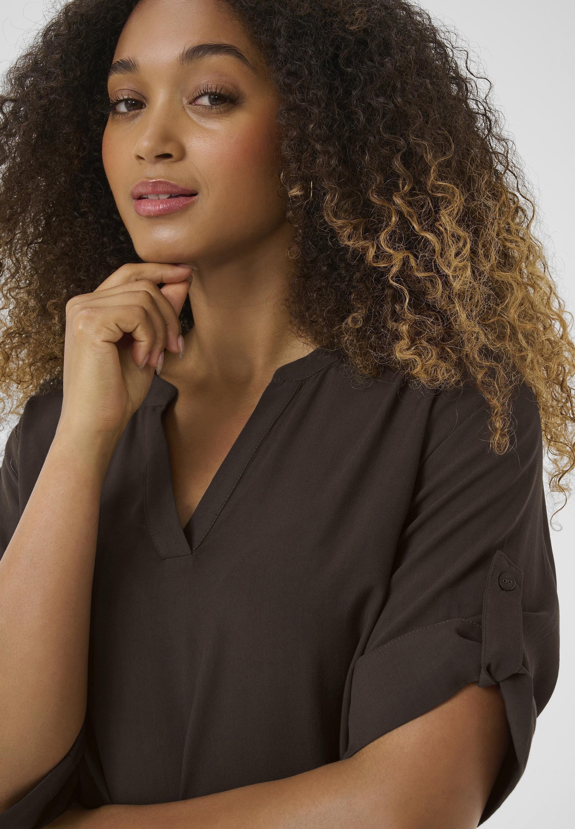 Love Copenhagen LUDA FOLD UP - Bluse - Java