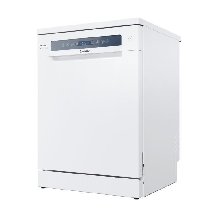 CANDY CF 4C4F0W Rapido vrijstaande vaatwasser - 14 couverts - Inductie - 60 cm breed - 44 dB - Met snoer - Wit