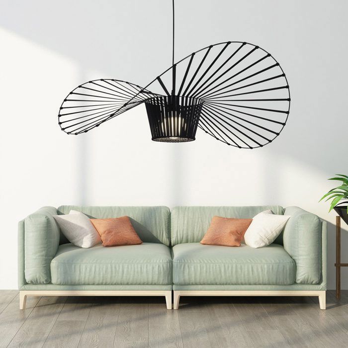 Luminária pendente - NETTLIFE - Vertigo 100 cm - Preta - Metal - E27