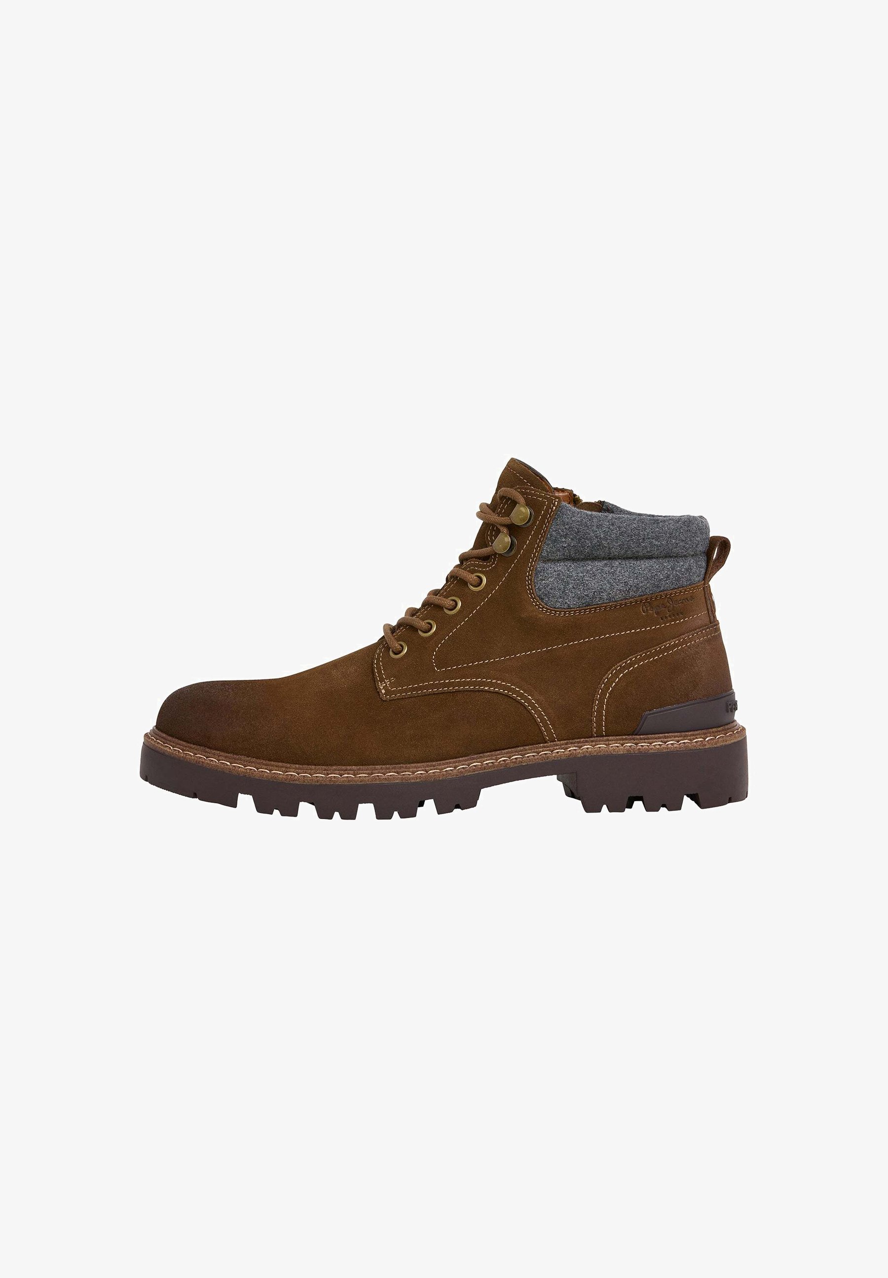 Pepe Jeans RYAN EARTH M - Schnürstiefeletten - Toffeebraun