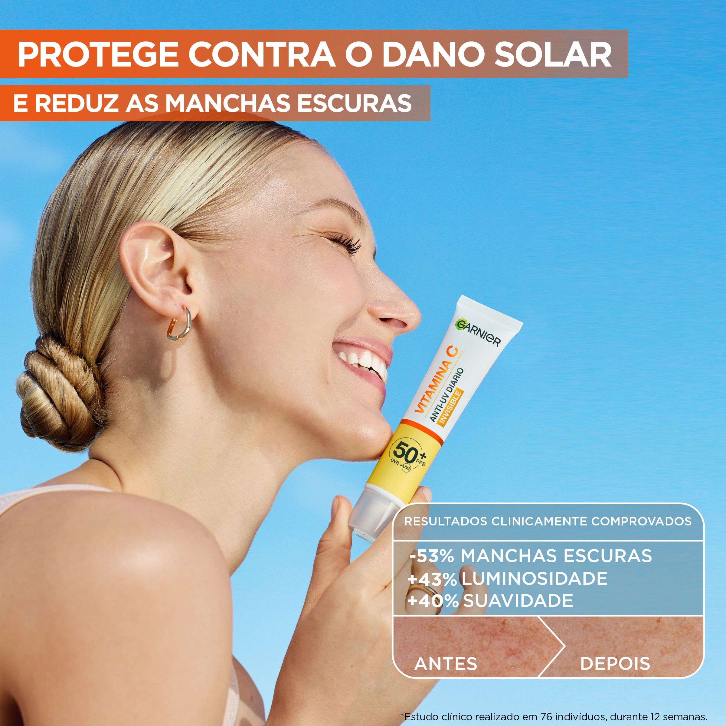 Nevidljivi dnevni fluid protiv tamnih fleka s vitaminom C SPF 50 Kreme za lice protiv tamnih fleka