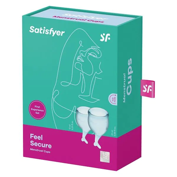 Satisfyer Feel Secure Menstrual Cup Light Blue