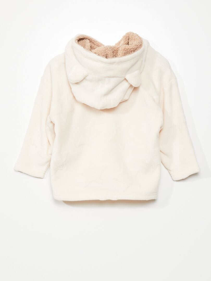 Hanorac din fleece super moale - bej