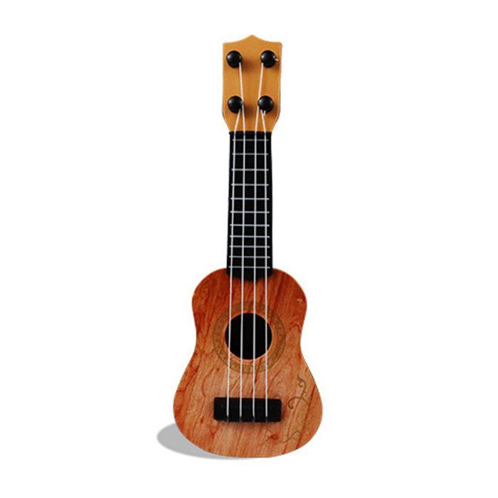 Guitarra de brinquedo infantil, simulação musical de plástico para meninas e meninos, presente de aniversário sem pichações