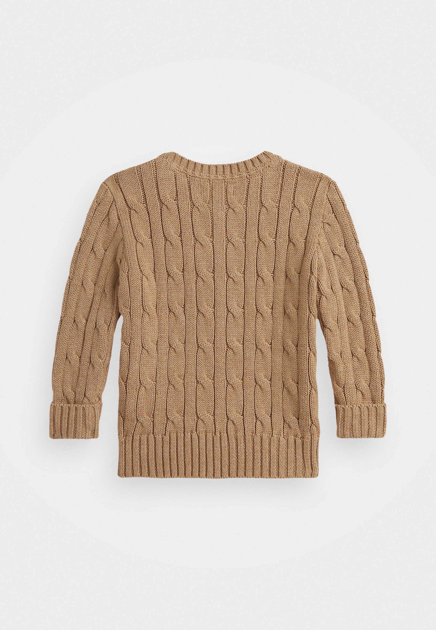 Pull en coton à torsades Polo Ralph Lauren - Camel