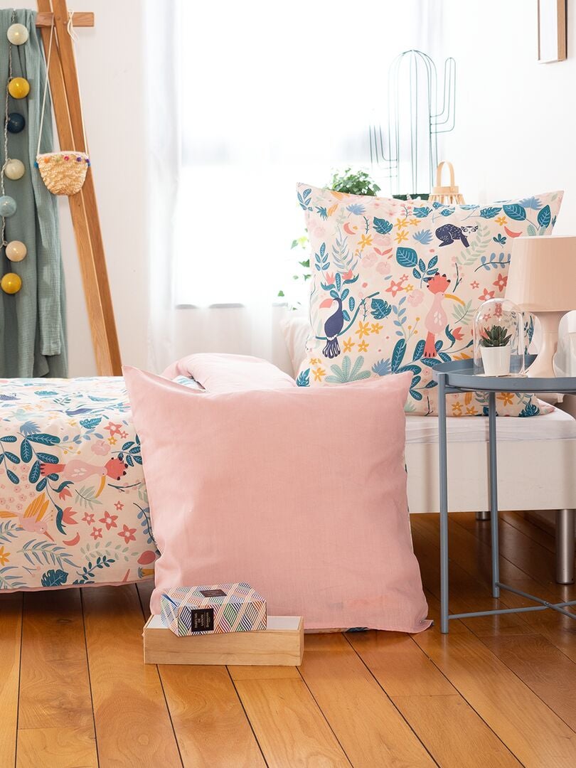 Conjunto de cama floral - solteiro - ROSA