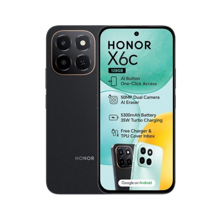 HONOR X6C Smartphone Midnight Black 256GB ROM