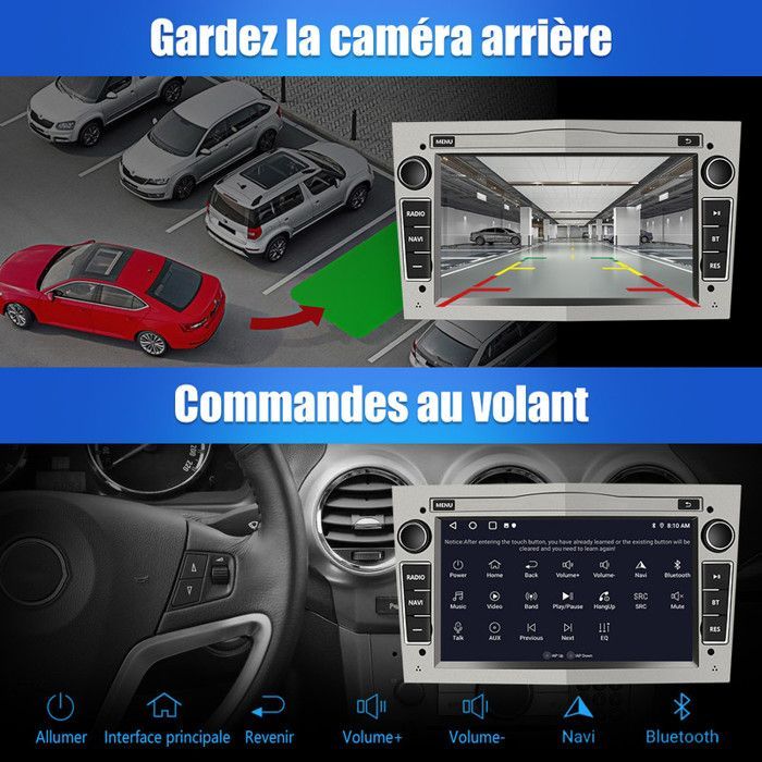 AWESAFE 7 ''Android 13 Autoradio 1 GB + 32 GB voor Opel Corsa Vivaro Antara Vectra Sigum Combo Zafira Astra Meriva Carplay Android Auto