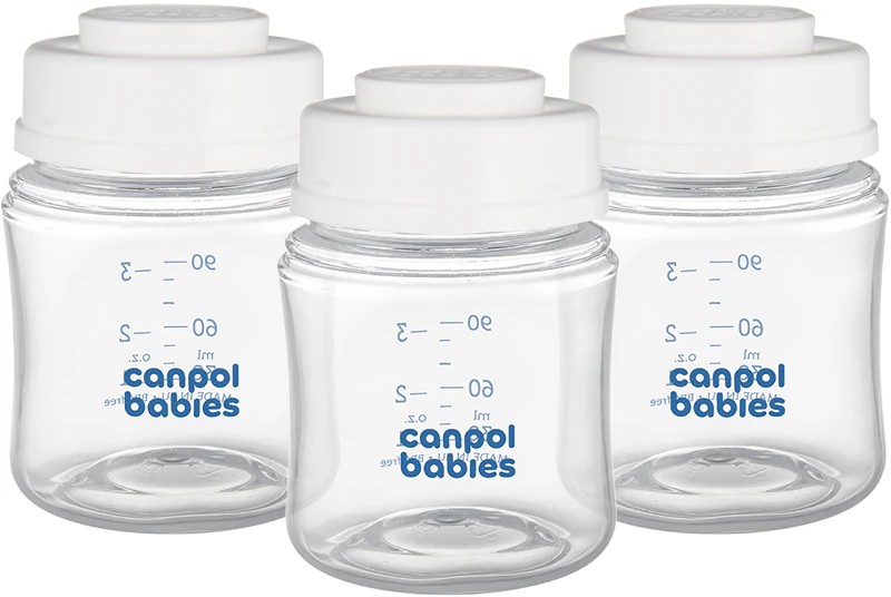 Canpol babyflesjesset met bewaarfles voor moedermelk