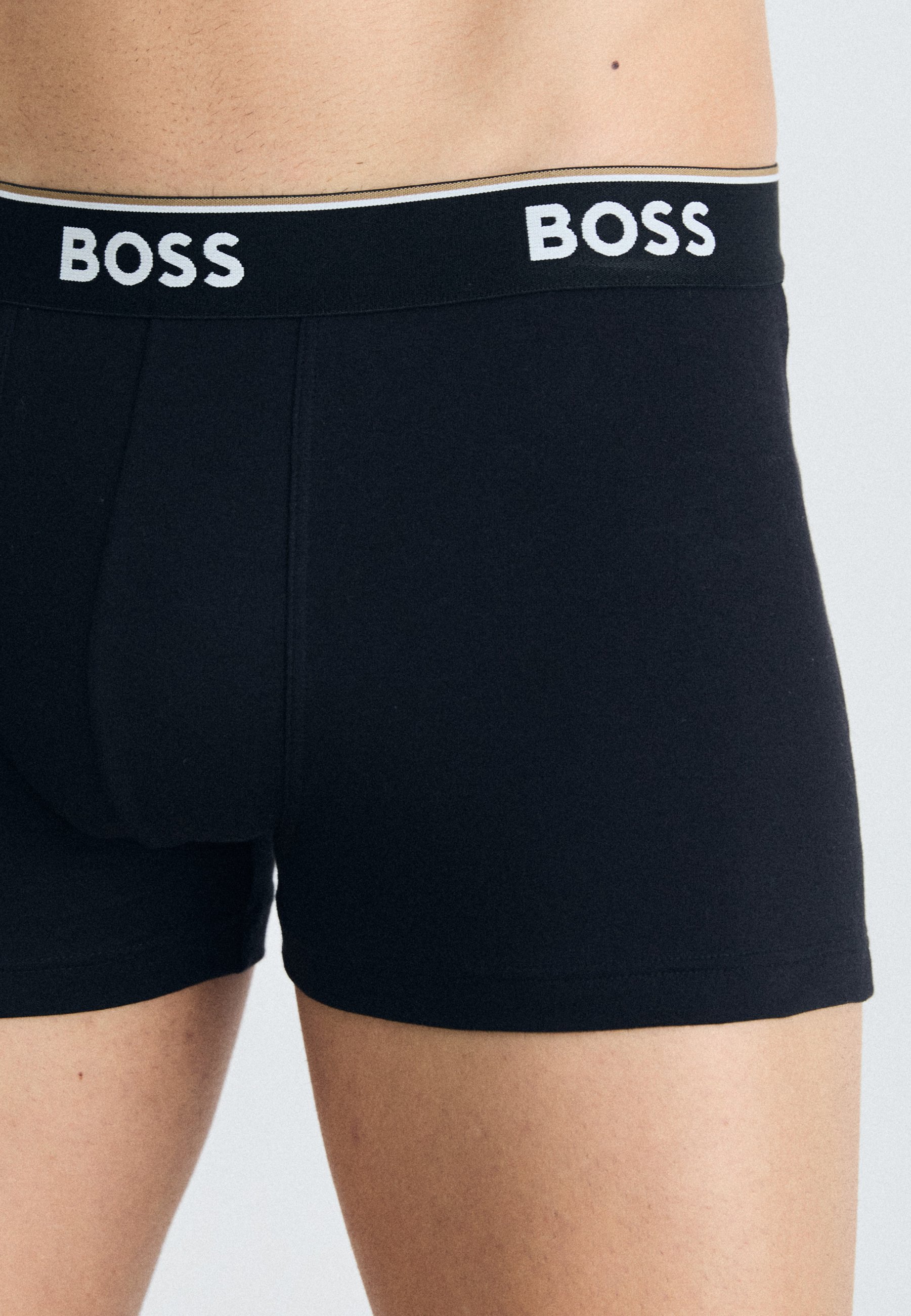 BOSS POWER 3 PACK - Bokserki - czarno-szaro-oliwkowe