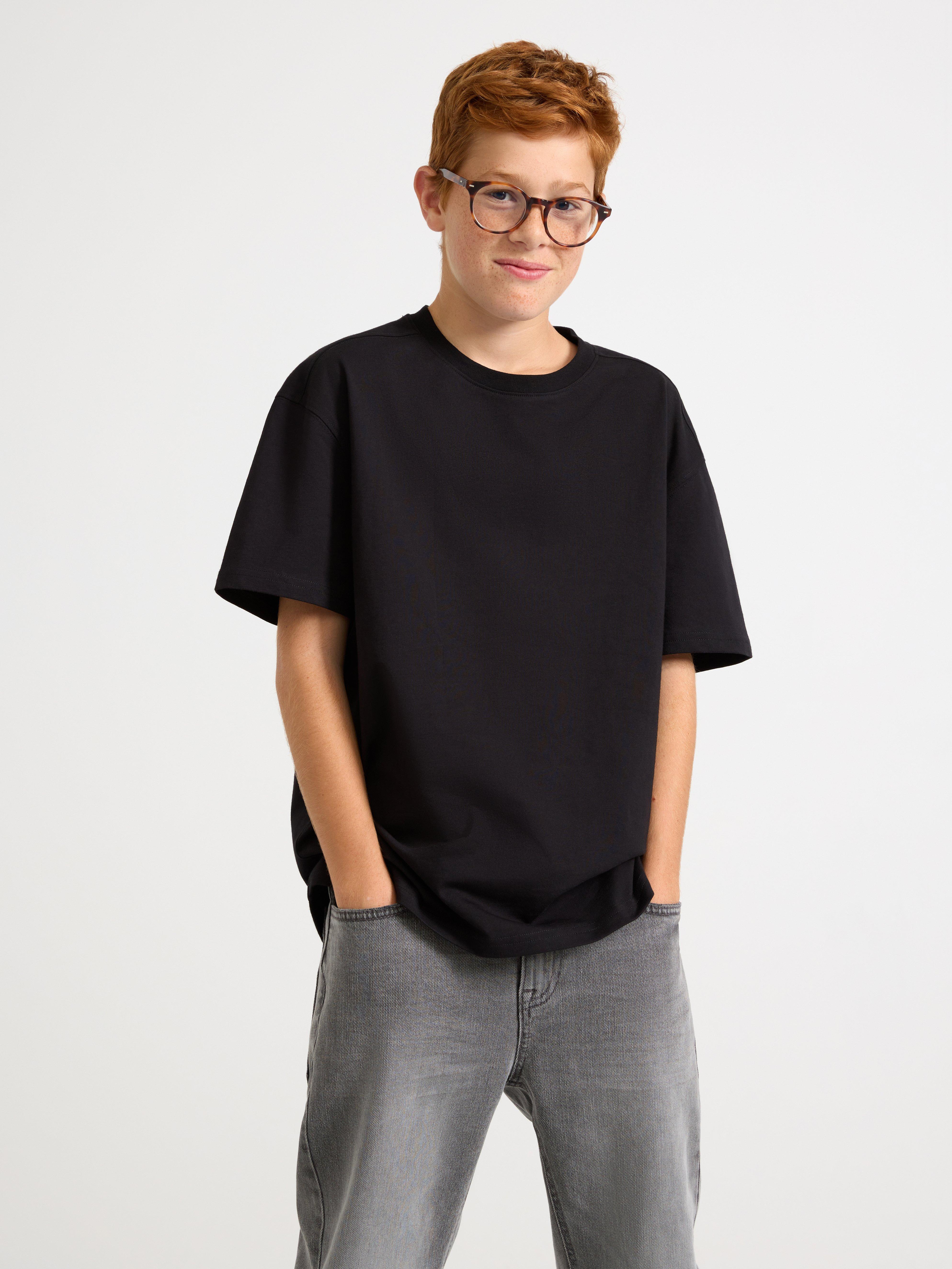 Camiseta preta oversized