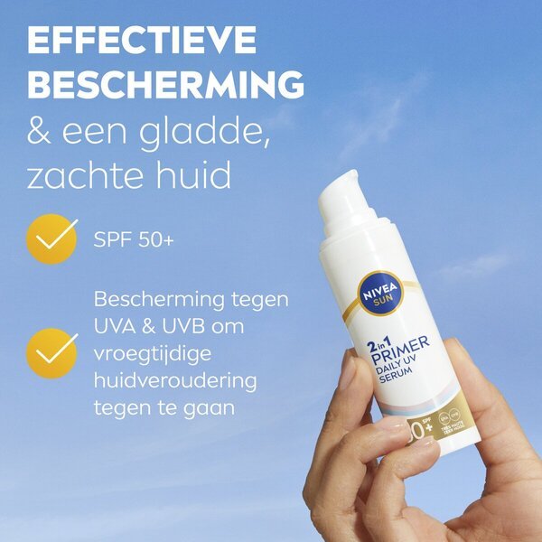NIVEA Sun 2-v-1 primer dnevni UV serum<br>30 ml