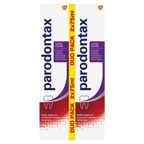 Zobna pasta Parodontax Ultra Clean<br>Medicinski pripomoček - 2 x 75 ml