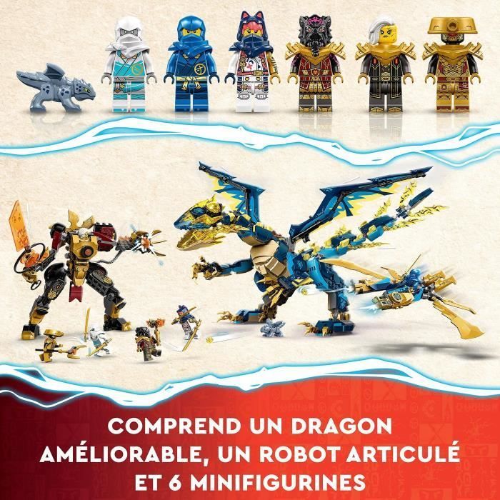 LEGO® NINJAGO 71796 Elementaire Draak vs. Robot van de Keizerin, Groot Speelgoed