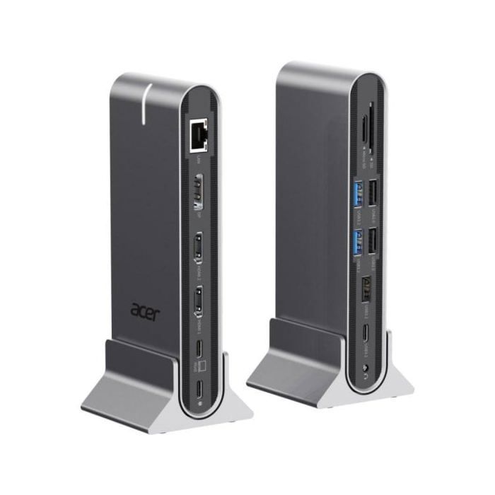 Acer Docking Station Universale Type-C 15-in-1 Grigia con Uscita Video 8K