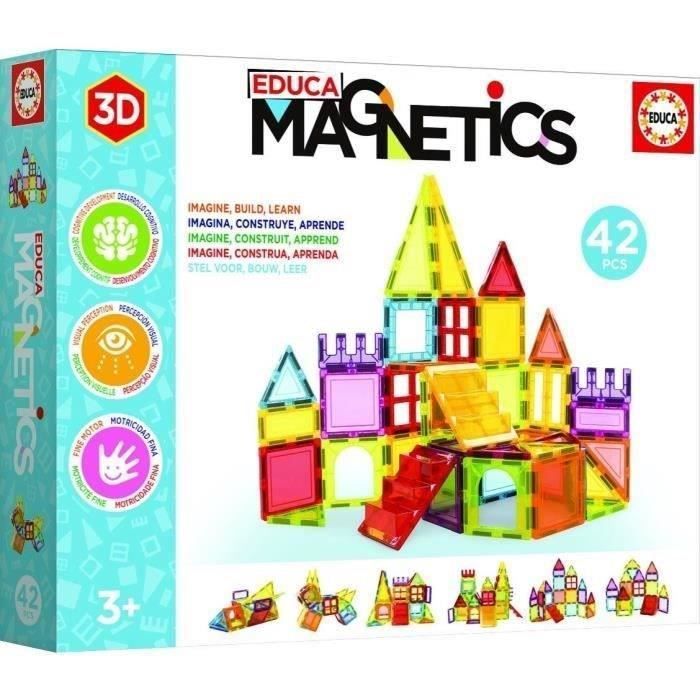 Juego de construcción magnético - EDUCA - Educa Magnetics 42 piezas
