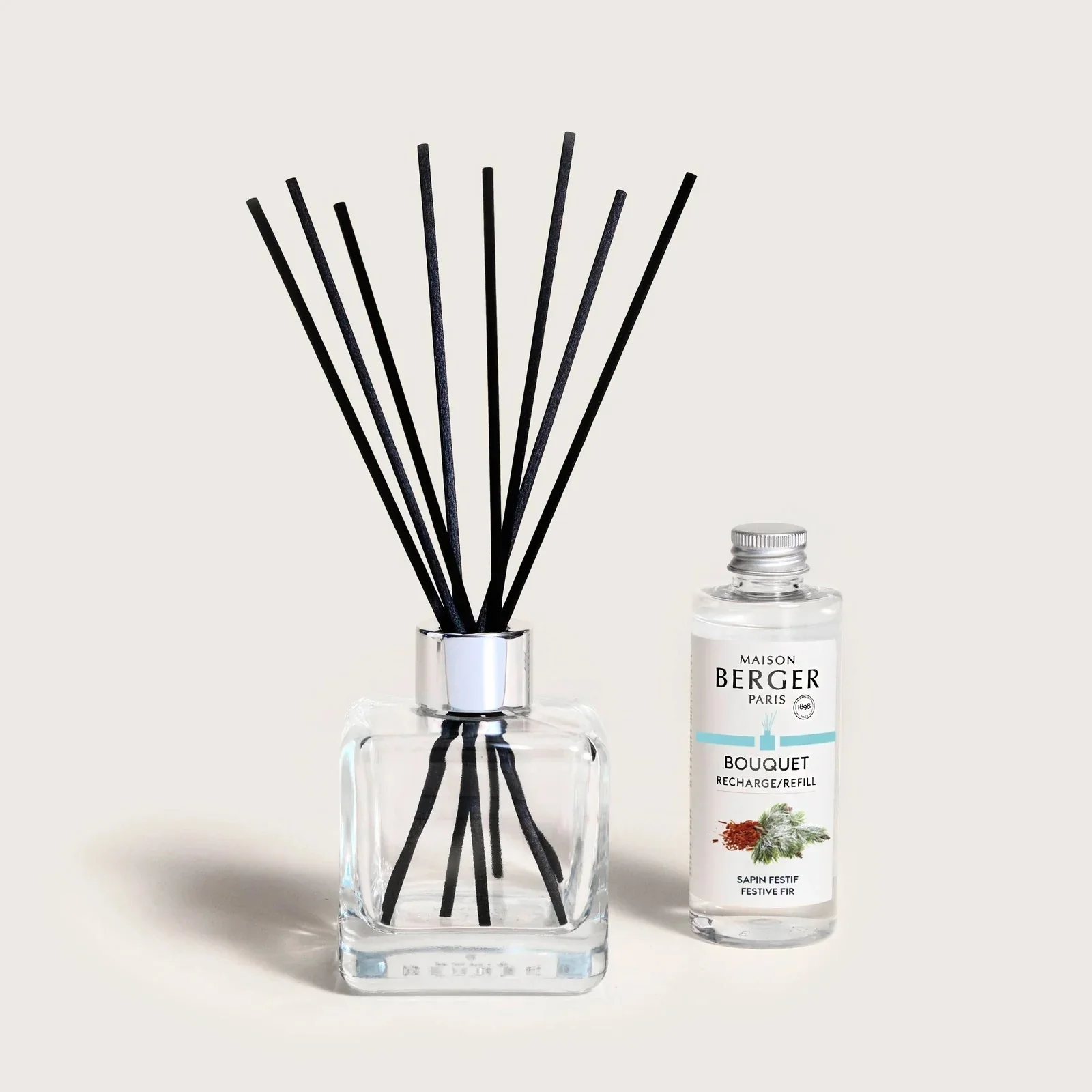 Bouquet Parfumé Bouquet Cube - Sapin Festif - Diffusore di Profumo, Profumo per Diffusore