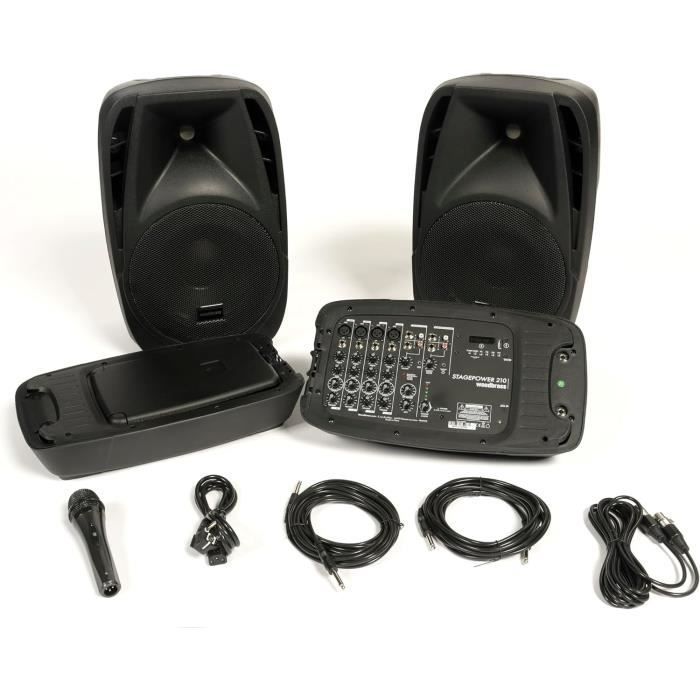 Sound Kit - WOODBRASS - Stage Power 210 - 150W - Bluetooth - Portable and High Performance