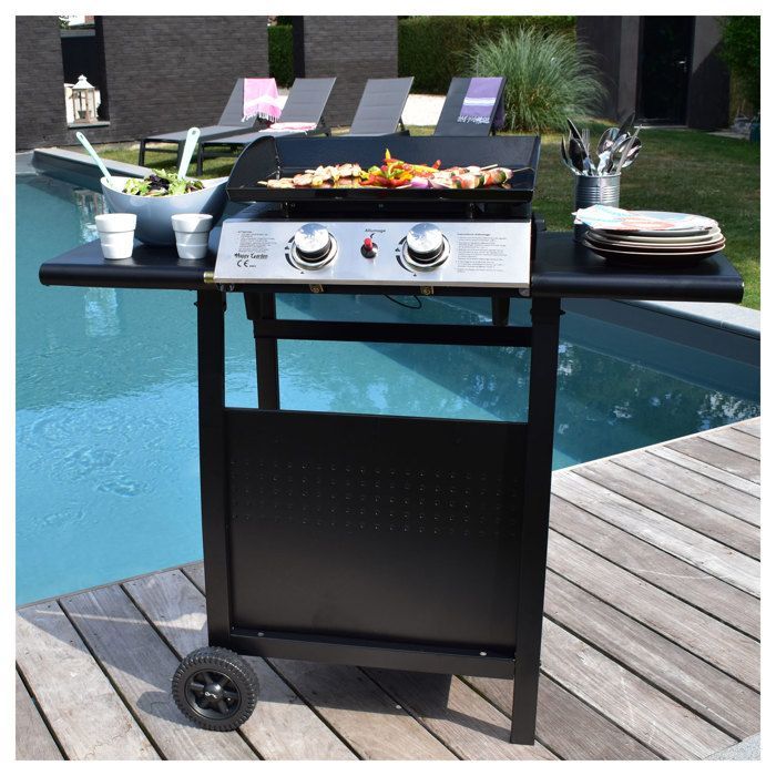 MALA gasgrill - 2 branders 5 kW + trolley