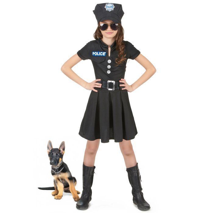 Girl's police officer costume