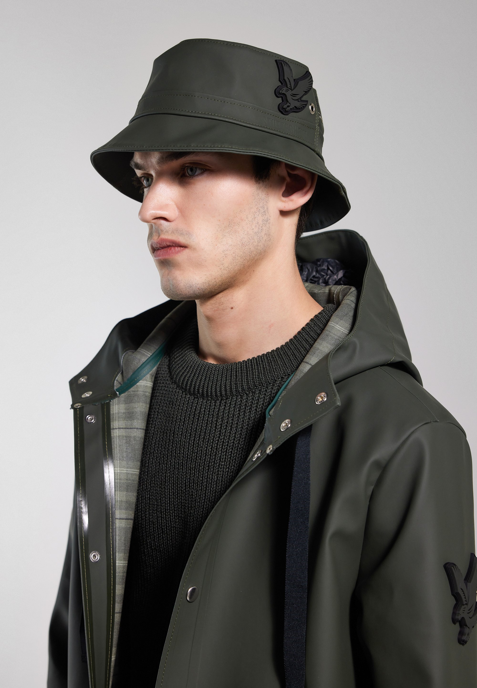 Stutterheim STUTTERHEIM X LYLE & SCOTT BUCKET HAT - Hut - grün