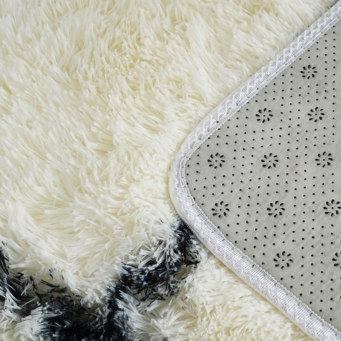 Tapis Salon Shaggy 160 x 230 cm Descente de lit Poils Longs Tapis Doux Moelleux pour Salon Chambre Canapé Chambre