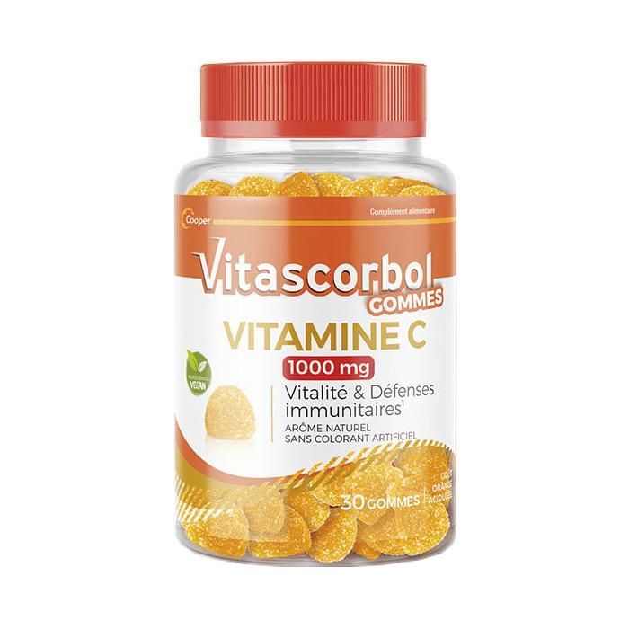 Vitascorbol Gommes Vitamine C 1000mg 30 gommes