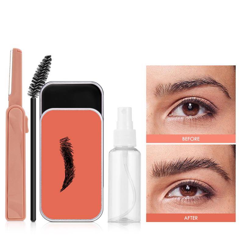 Gel à sourcils 1 pièce, cire à sourcils waterproof longue tenue, effet 3D naturel et fourni, savon coiffant pour sourcils, maquillage femme TSLM1