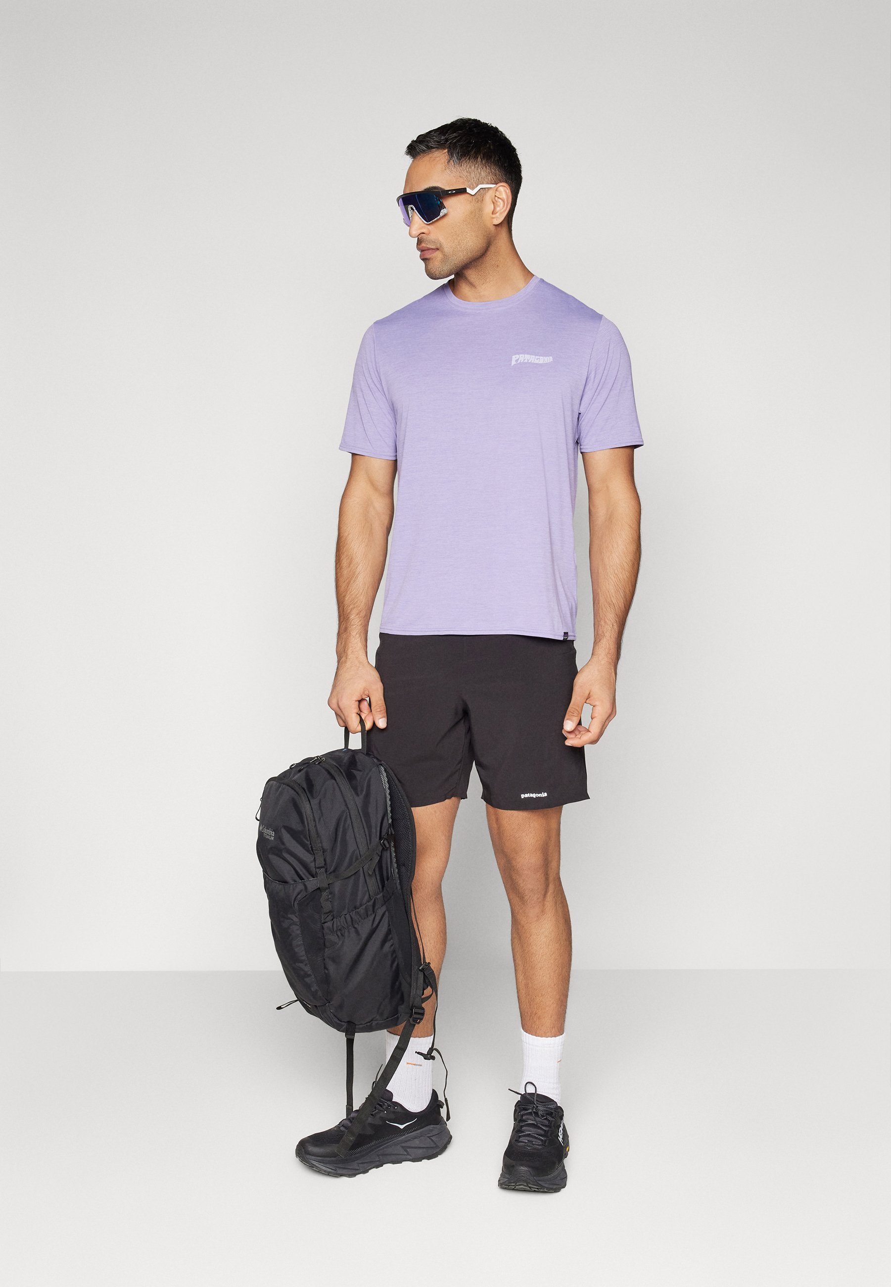 Patagonia CAP COOL DAILY GRAPHIC WATERS - T-shirt de sport - violet béton