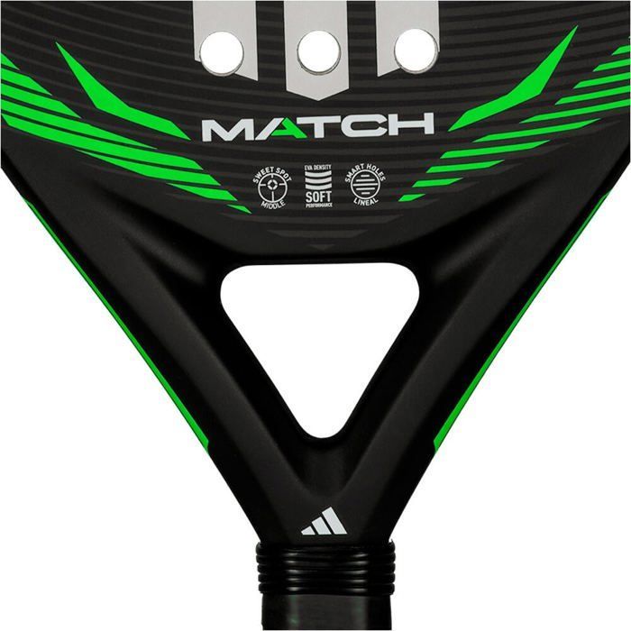 Adidas Padel PALAS Y PELOTAS PADEL ADIDAS MATCH BLACK LIME Unisexe NEGRO
