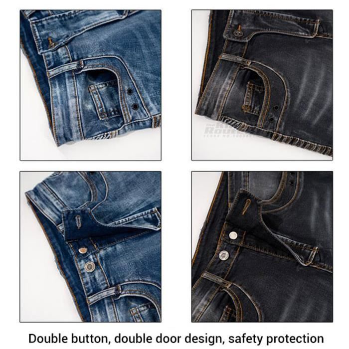 Men's Motorcycle Casual Motorcycle Jeans Pants Protective Gear