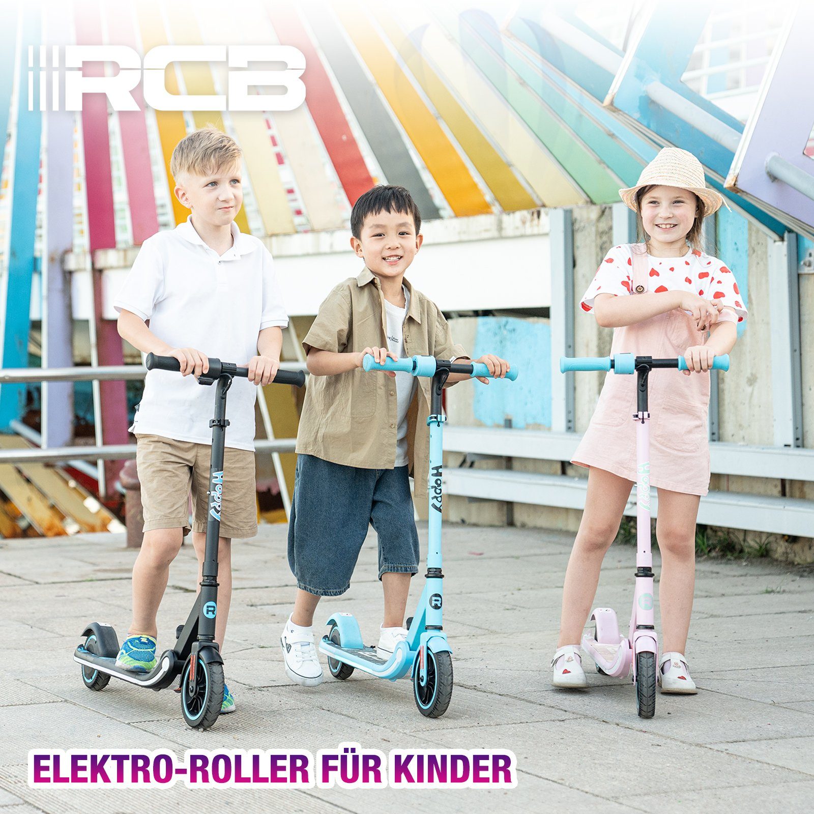 RCB Mini-Scooter, Kinderroller, faltbarer Kinderroller 150 W 16 km/h
