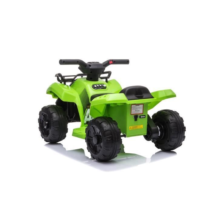 KiddoCruiser Mini Quad Elettrico da 6V con clacson, pedali, faro, marcia avanti/indietro, giocattolo a batteria con 4 ruote per bambini piccoli