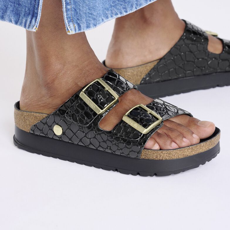 Arizona Flex Platform Pelle vernice - Black Black