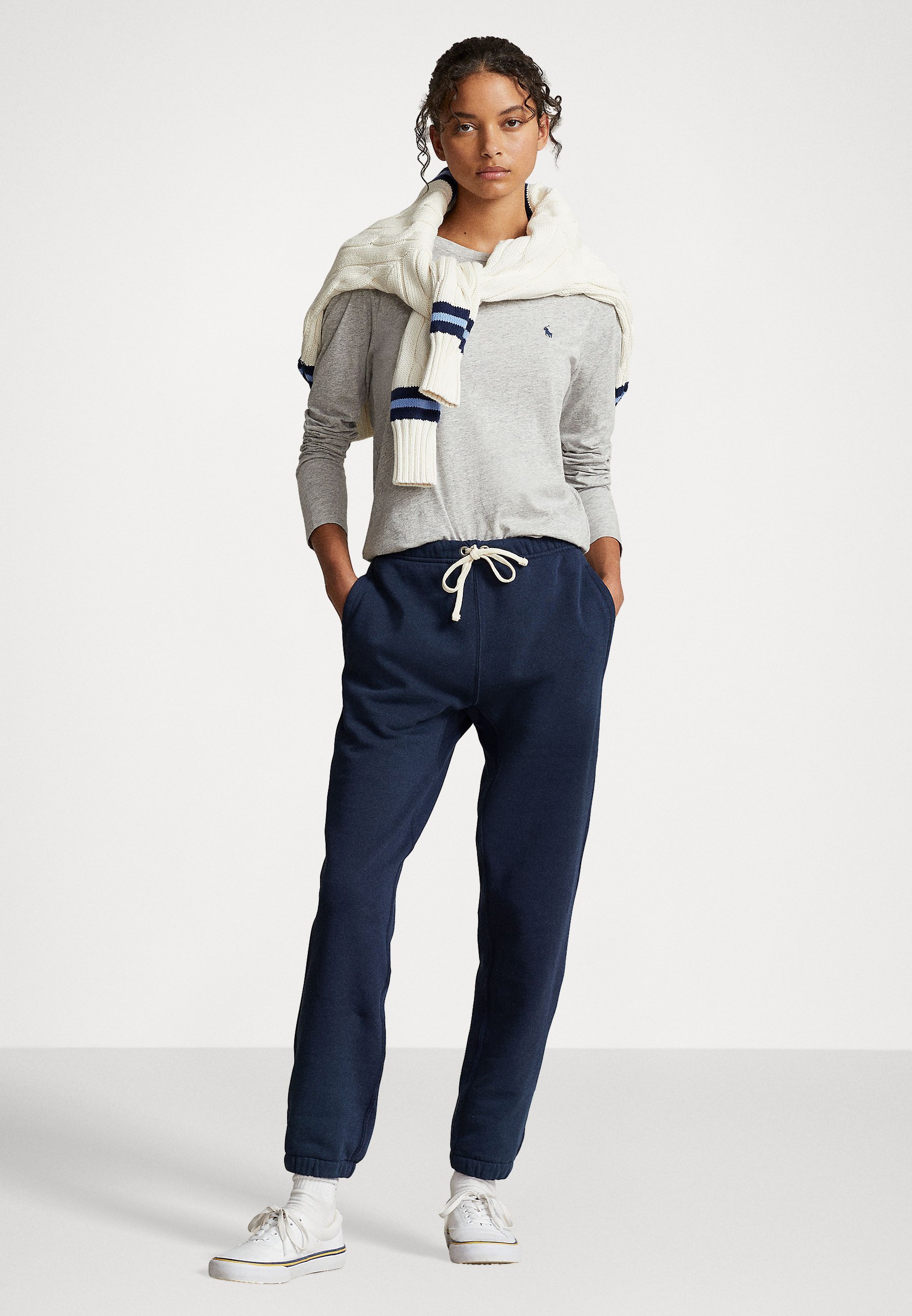 Polo Ralph Lauren MANICA LUNGA - Top a maniche lunghe - grigio melange