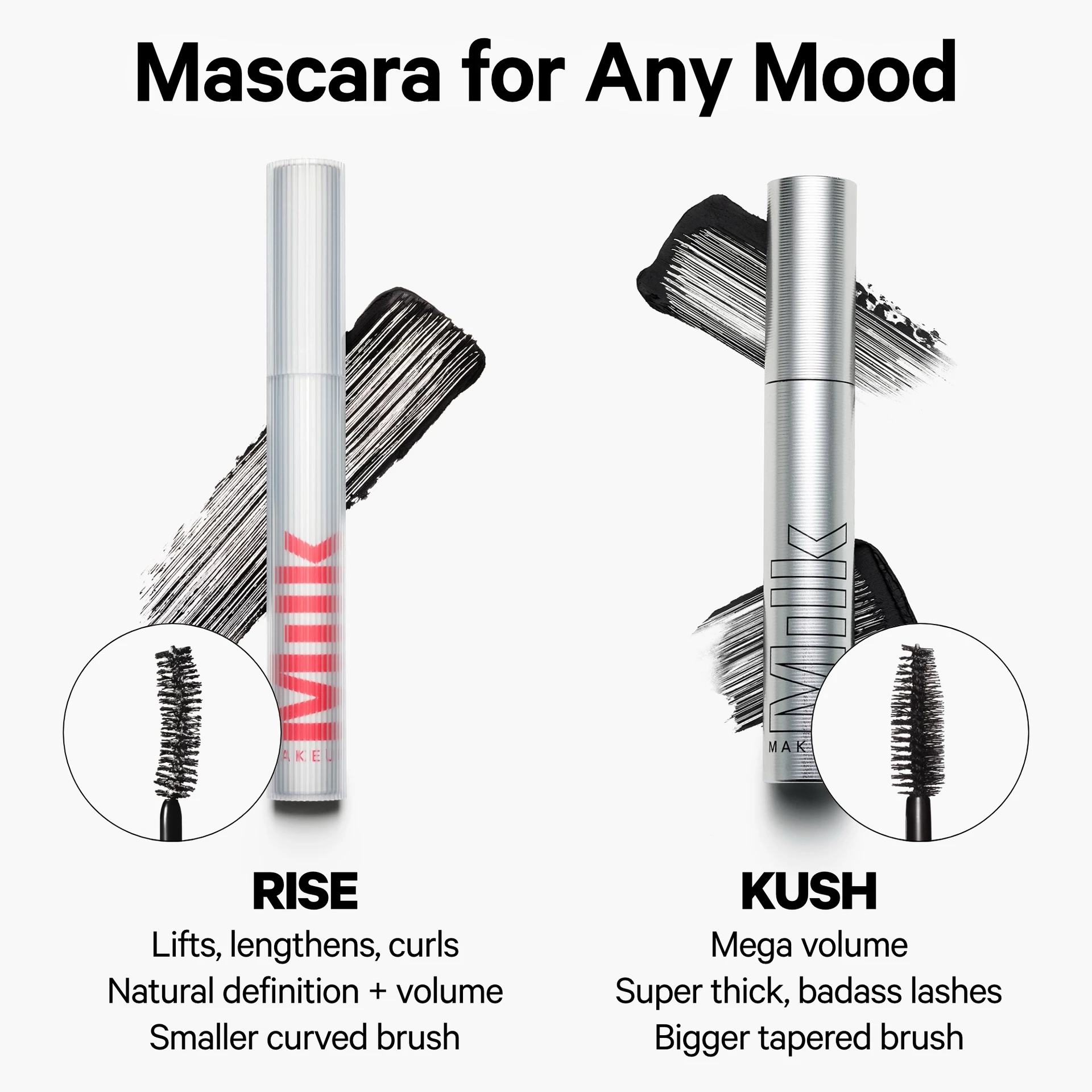 RISE Szempillaspirál Fekete - MILK Makeup