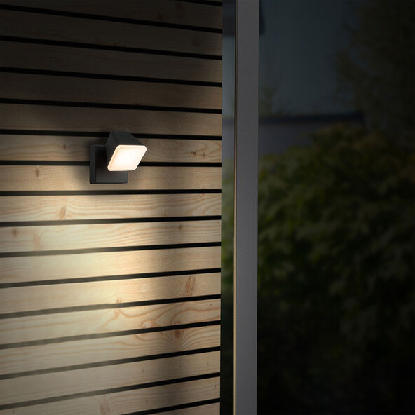 Εξωτερικό επιτοίχιο φωτιστικό LED Isacco, 12 W, 1.300 lm