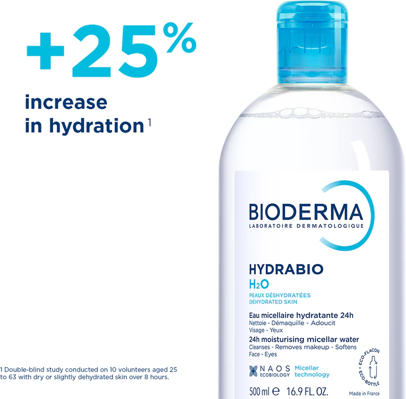 Bioderma Hydrabio H2O reinigende micellaire vloeistof voor de gedehydrateerde huid