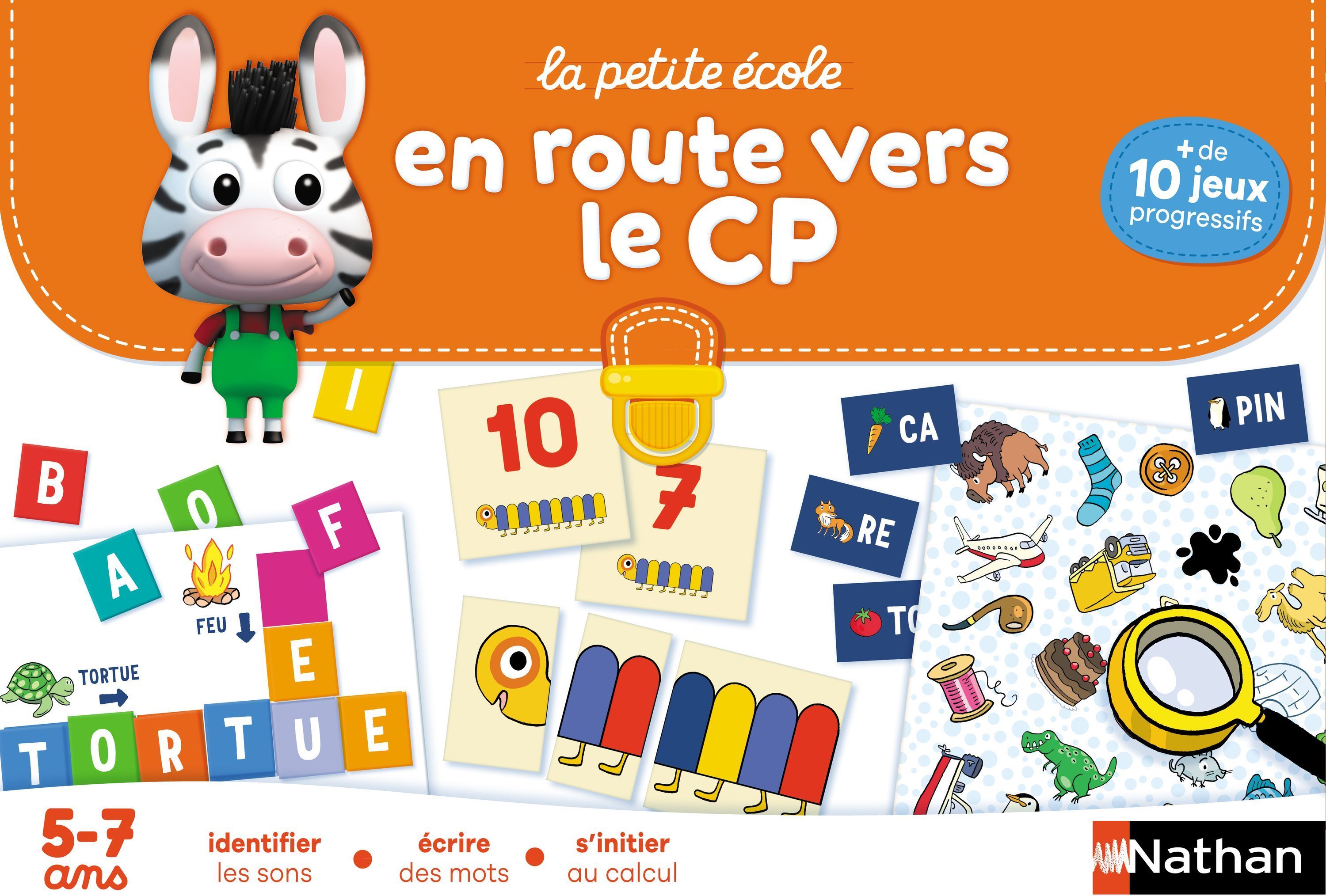 Kit educativo - NATHAN - A Pequena Escola - Rumo ao primeiro ano! - Jogos progressivos - Unissex