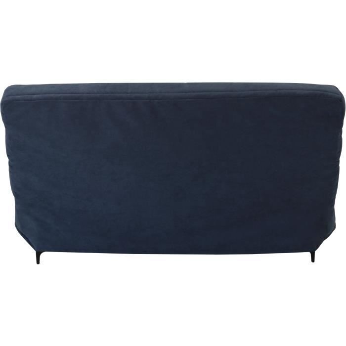 Canapé convertible clic-clac 3 places KRISTEN - Largeur 199 cm - Matelas 14 cm - Coffre de rangement