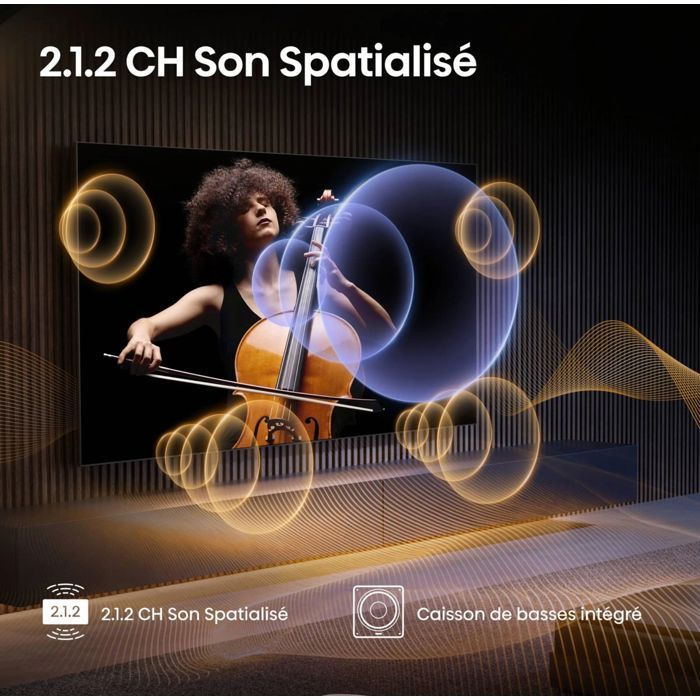 Television - Hisense - 65U7Q Pro - Mini LED QLED 4K - 65 inches - 2000 nits