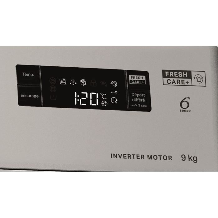 WHIRLPOOL FFS9269SBFR porthole washing machine - 9 kg - Induction - 60 cm - 1200 rpm - Silver