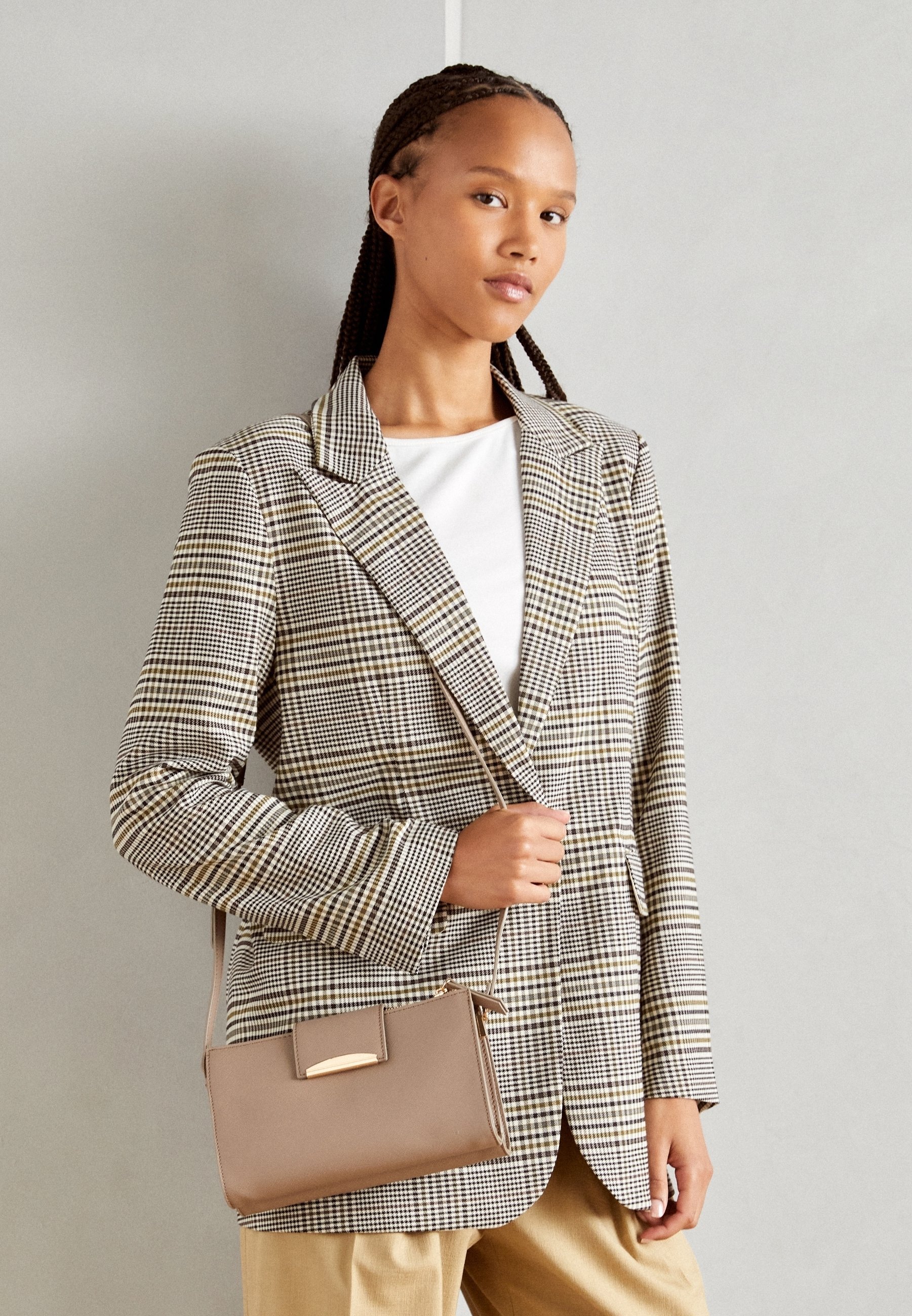 Bolsa transversal Anna Field - cor taupe