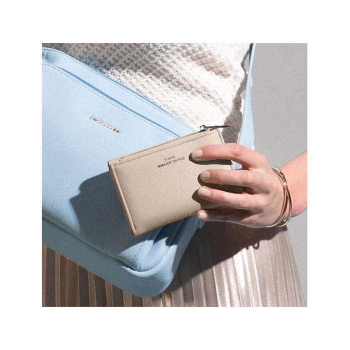 David Jones - Portamonete - Portafoglio piccolo in ecopelle da donna - Marrone cammello