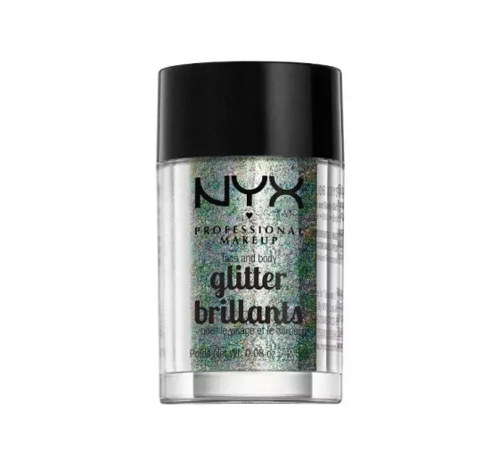 NYX Professional Makeup Glitter Brillants brokat do ciała i twarzy 06 Crystal 2,5 g