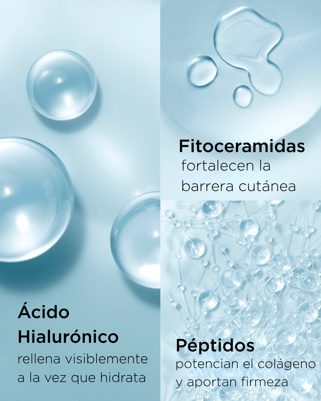 Hidro-filling serum s peptidima hijaluronske kiseline u kapsulama za jednokratnu upotrebu Luksuzni proizvod protiv bora i starenja