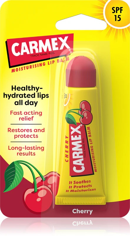 Carmex балзам за усне са укусом трешње у туби са СПФ 15