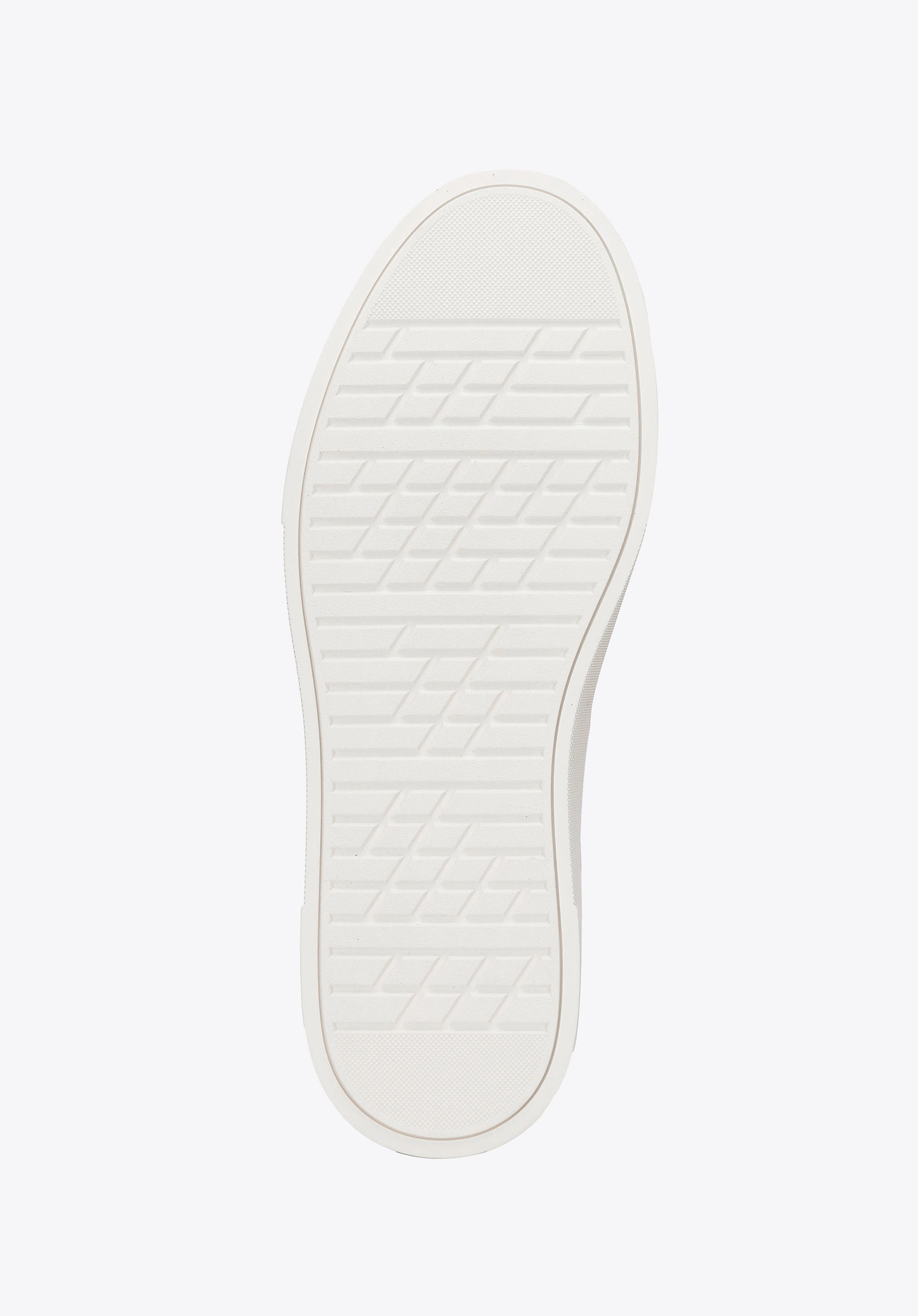 Męskie sneakersy ze skóry dwukolorowe biało - brązowe