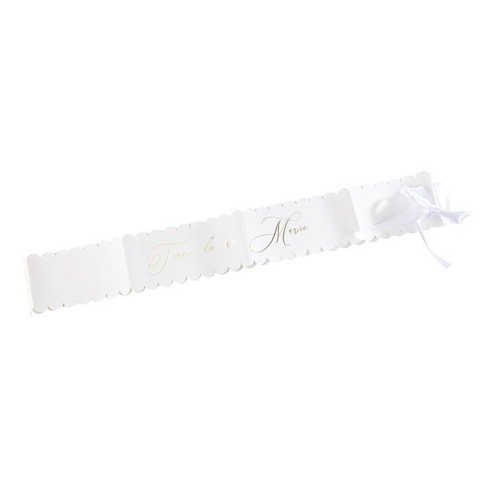 Bufanda de encaje para el equipo de la novia, 10 cm x 1,5 m, blanca